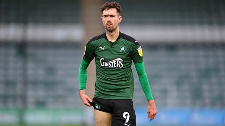Plymouth striker Ryan Hardie